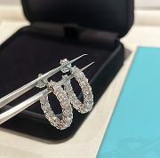 Okify Tiffany Inside-out Hoop Diamond Earrings - 5