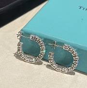 Okify Tiffany Inside-out Hoop Diamond Earrings - 4