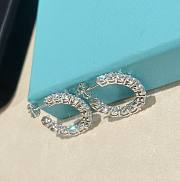 Okify Tiffany Inside-out Hoop Diamond Earrings - 3