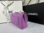 Okify CC Classic Flap Bag In Purple 25.5x14x7cm - 3