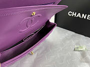 Okify CC Classic Flap Bag In Purple 25.5x14x7cm - 5