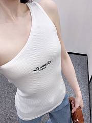 Okify Dior Off One Shoulder White Top SML  - 1