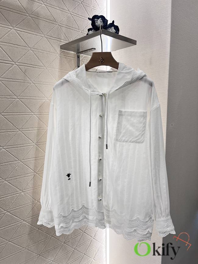 Okify Dior White Shirt Jacket SML 21858 - 1