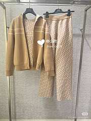 Okify Dior Set Of Beige Jacket And Pants SML  - 2