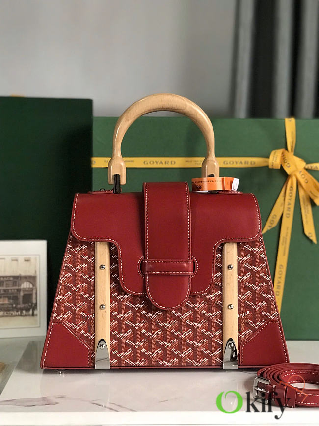 Okify Goyard Saigon Bag In Red 28x20x12cm  - 1