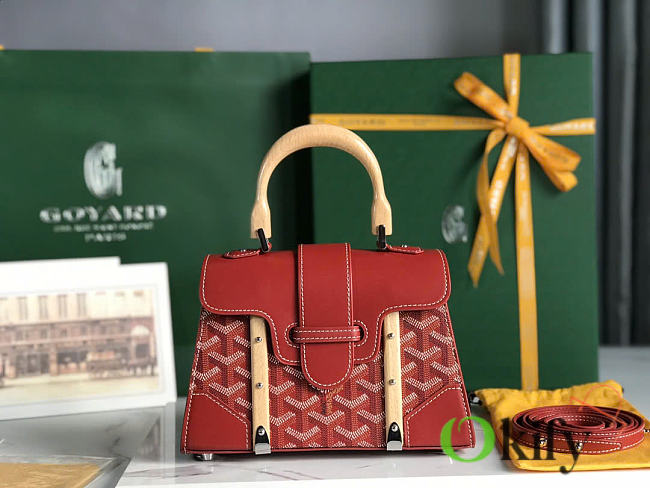 Okify Goyard Saigon Bag In Red 21x14x8.5cm  - 1