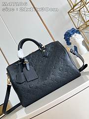 Okify Louis Vuitton Speedy Soft 30 Bag In Black M47186 21x17x30cm - 1