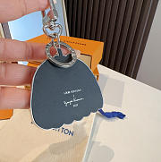 Okify Louis Vuitton Yayoi Kusama Yellow Pumpkin Key Chain  - 5