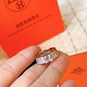 Okify Hermes Silver Diamond Ring 22302 - 3