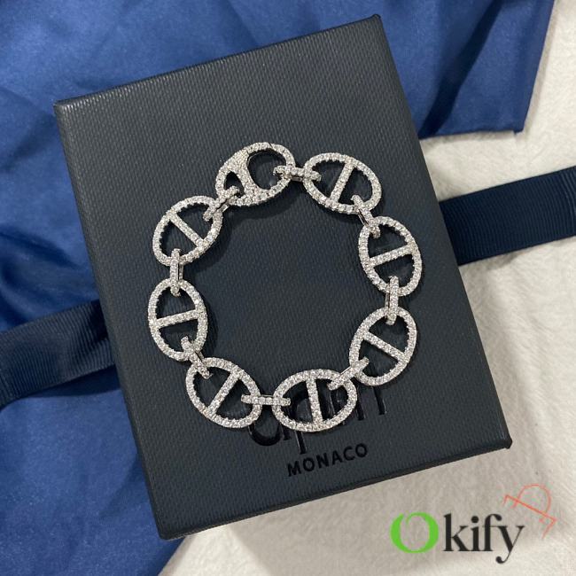 Okify APM Pig Nose Silver Bracelet 22366 - 1