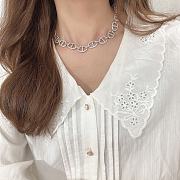 Okify APM Pig Nose Silver Necklace 22370 - 4