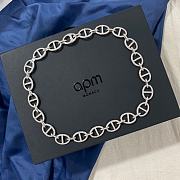 Okify APM Pig Nose Silver Necklace 22370 - 3