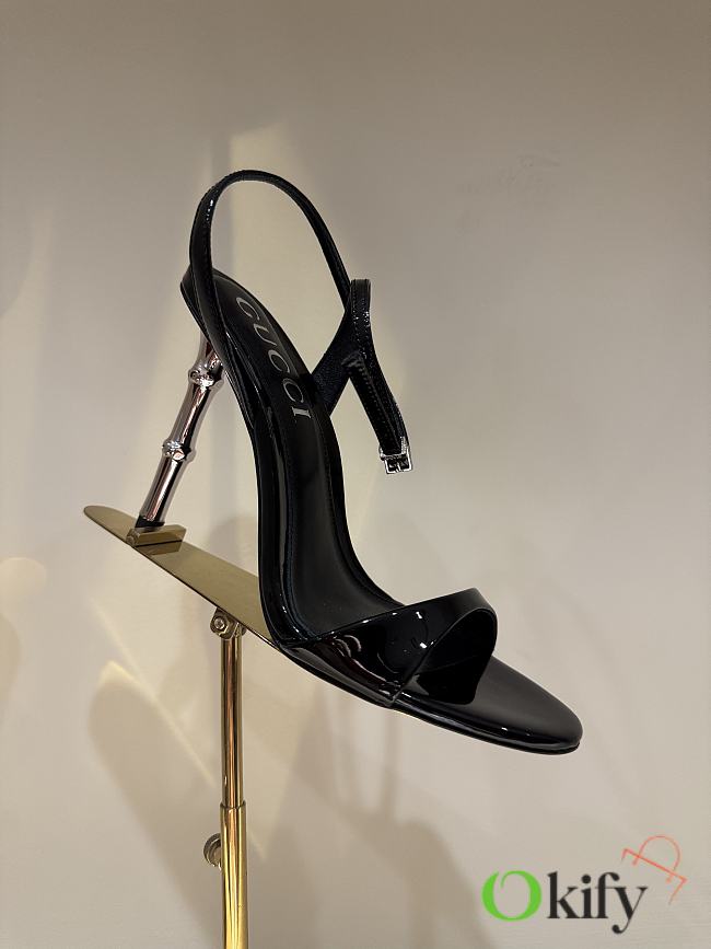 Okify Gucci Black High Heel Sandals 9.5cm EU35-42 - 1