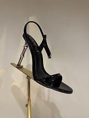 Okify Gucci Black High Heel Sandals 9.5cm EU35-42 - 1
