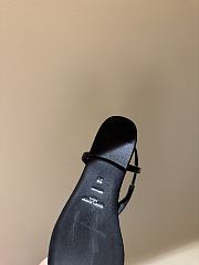 Okify YSL Black Shine Sandals 1cm EU35-41  - 5