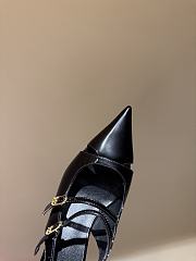 Okify Celine Black Toe Two Straps Slingback EU35-41 - 5