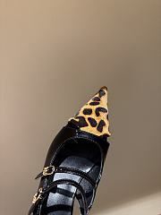 Okify Celine Leopard Toe Two Straps Slingback EU35-41 - 2