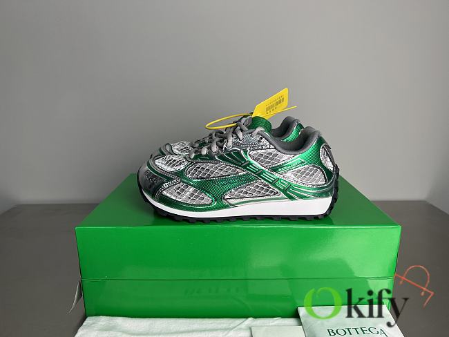 Okify Bottega Veneta Orbit Runner Sneakers In Signature Green EU35-45 - 1