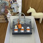 Okify Hermes Faubourg Birkin Bag In Gray Crocodile 20cm - 1