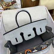 Okify Hermes Faubourg Birkin Bag In Gray Crocodile 20cm - 4