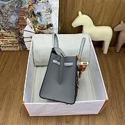 Okify Hermes Faubourg Birkin Bag In Gray Crocodile 20cm - 3