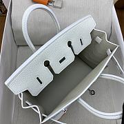 Okify Hermes Faubourg Birkin Bag In White Crocodile 20cm - 3