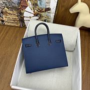 Okify Hermes Faubourg Birkin Bag In Dark Blue Crocodile 20cm - 3