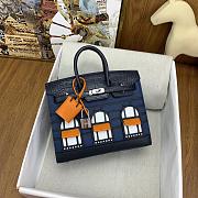 Okify Hermes Faubourg Birkin Bag In Dark Blue Crocodile 20cm - 1