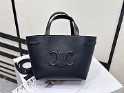 Okify Celine Cabas Anais Cuir Bag In Black 21x20x10cm  - 1