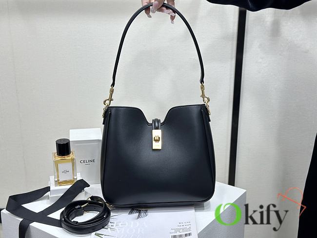 Okify Celine Camille 16 Soft Bag In Black 24.5x21.5x5cm - 1