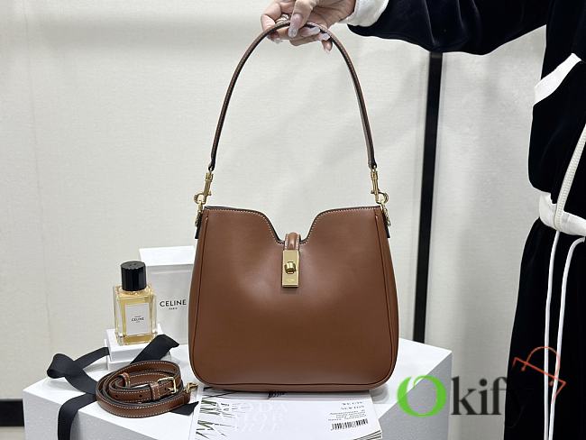 Okify Celine Camille 16 Soft Bag In Brown 24.5x21.5x5cm - 1
