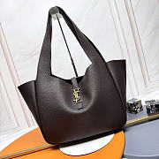Okify YSL LE 5 À 7 Bea Bag In Dark Brown 50x28x18cm 22505 - 1