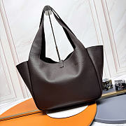 Okify YSL LE 5 À 7 Bea Bag In Dark Brown 50x28x18cm 22505 - 3