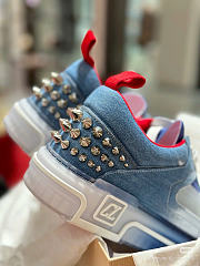 Okify Christian Louboutin Astroloubi Blue Sneakers  - 5