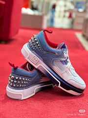 Okify Christian Louboutin Astroloubi Blue Sneakers  - 3