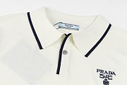 Okify Prada White Polo Shirt M-3XL  - 5