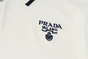 Okify Prada White Polo Shirt M-3XL  - 3