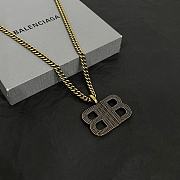 Okify Balenciaga Brass And Ancient Gold Necklace - 5