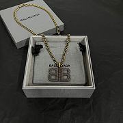 Okify Balenciaga Brass And Ancient Gold Necklace - 4