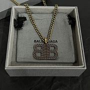 Okify Balenciaga Brass And Ancient Gold Necklace - 3