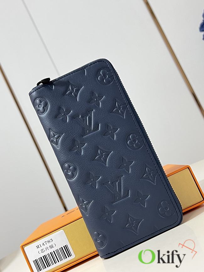 Okify Louis Vuitton Dark Blue Long Wallet M14783 10x20x2cm  - 1