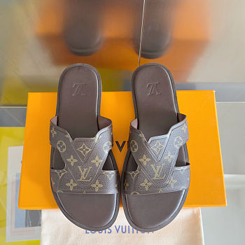 Okify Louis Vuitton Oasis Mule Slides In Brown 3cm 1ACRPX EU39-45 