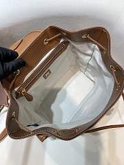 Okify MiuMiu Leather Backpack In Brown 25x29.5x12.5cm  - 4