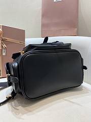 Okify MiuMiu Leather Backpack In Black 25x29.5x12.5cm  - 5