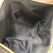 Okify MiuMiu Naplak Patent Leather Pouch In Black 19x14x10cm  - 2
