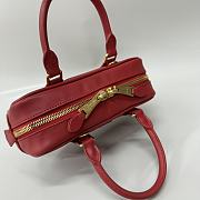 Okify MiuMiu Small Arcadie Leather Bag In Red 22x10.5x7.5cm - 4