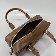 Okify MiuMiu Small Arcadie Leather Bag In Tundra 22x10.5x7.5cm - 2