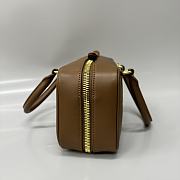 Okify MiuMiu Medium Arcadie Leather Bag In Tundra 27x12x9cm  - 5