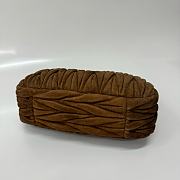 Okify MiuMiu Wander Suede Bag In Brown 20x17x6cm  - 4