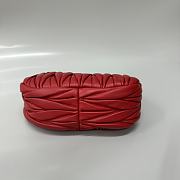 Okify MiuMiu Small Wander Matelassé Nappa Leather Hobo Bag In Red 20x17x6cm  - 5